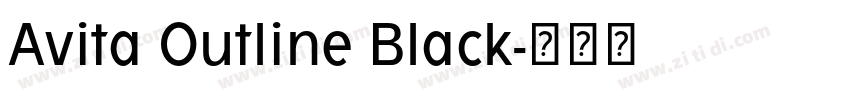 Avita Outline Black字体转换